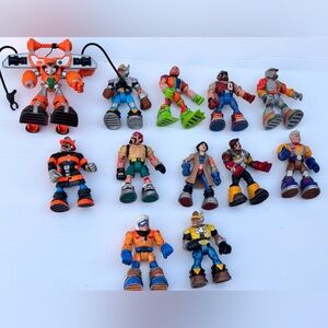Vintage Rescue Heroes Figures Lot Fisher Price 1999
